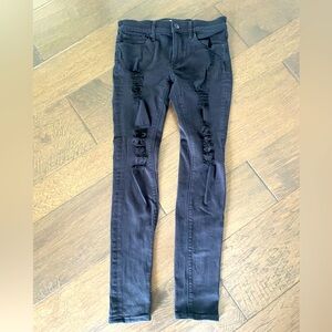EXPRESS Torn Skinny Jeans